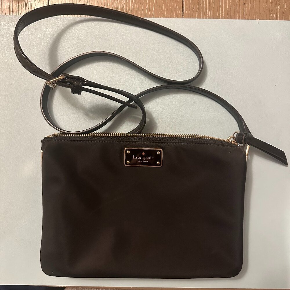 Kate Spade Madelyne Black Nylon Crossbody Bag
